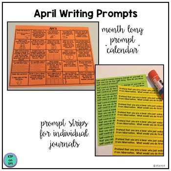 25 April Writing Prompts by KTPonTPT | Teachers Pay Teachers