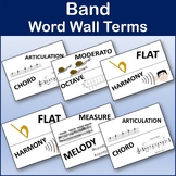 25 Band Word Wall Terms - Printable