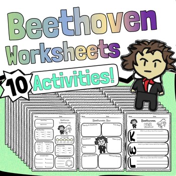 Preview of Beethoven Worksheets And Activities