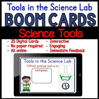 Preview of 25 Boom Cards Tools in the Lab Science Tools