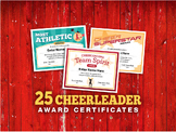 25 Cheerleading Certificates — Editable Award Templates