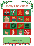 25 Christmas Image Bingo Game Boards! Elementary Christmas