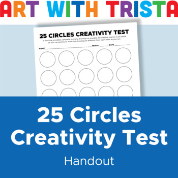 Preview of 25 Circles Creativity Test