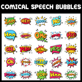 25 Comical Speech Bubbles Clipart