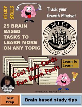 25 Brain Based Study Skill Tasks for Upper Grades
