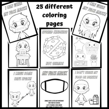 25 Covid 19 Class Rules Coloring Pages Printable By The Classy Classroom Vip