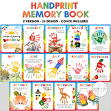 25 DESIGN Handprint Memory Book Printable  for PreK, Presc