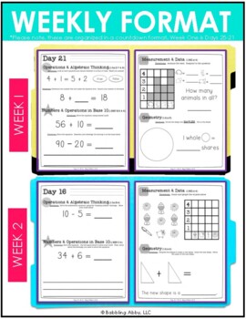 First Grade CCSS Math Review by Babbling Abby | Teachers Pay Teachers