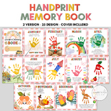 25 Design Handprint Memory Book Printable  for PreK, Presc