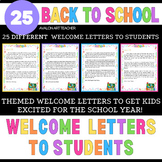 25 Welcome Back To School Letters Meet The Teacher Open Ho