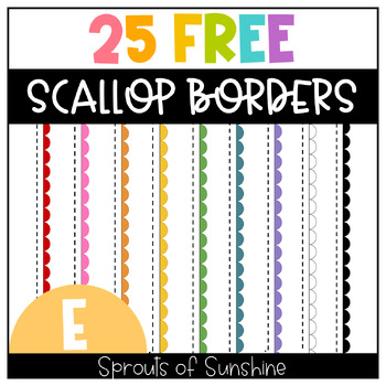 Preview of 25 Free Scallop Page Borders