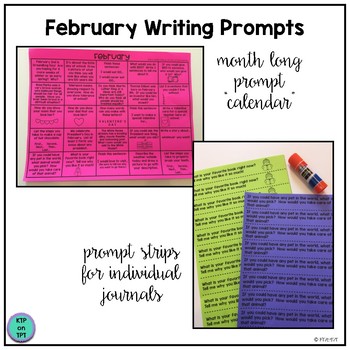 25 February Writing Prompts by KTPonTPT | TPT