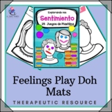 25 Feelings Preschool Play Dough Mats - Emotions Play Doh 