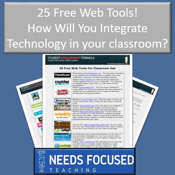 Preview of 25 Free Web Tools for the Classroom