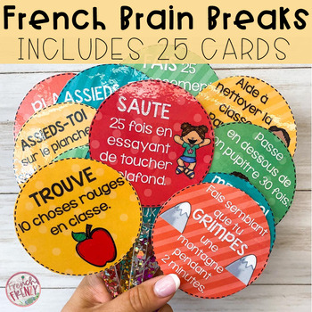 Preview of 25 French Brain Breaks for DPA and Classroom Management