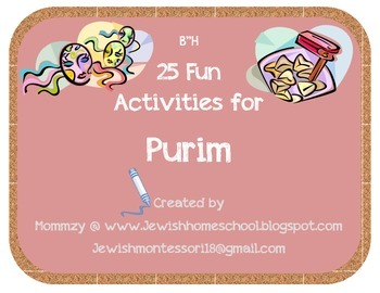 Preview of 25 Fun Activities for Purim