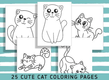 25 Fun and Engaging Cat Coloring Pages for Preschool and Kindergarten Kids