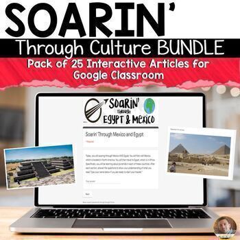Preview of 25 Interactive Social Studies Articles for Google Classroom™ Bundle