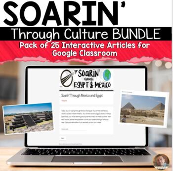 Preview of 25 Interactive Social Studies Articles for Google Classroom™ Bundle