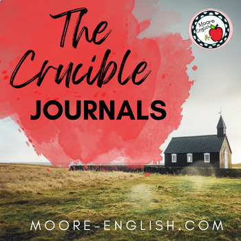 Preview of 25 Journal Prompts for The Crucible / Google Slides + Google Forms