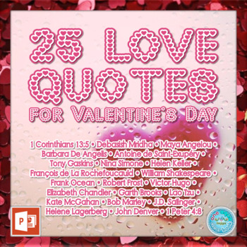 Preview of 25 Love Quotes for Valentine's Day (PPT)