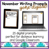 25 November Writing Prompts Gone Digital!