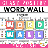ENGLISH Vocabulary Word Wall Words - Novice learners - Cla