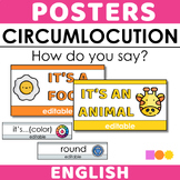 English CIRCUMLOCUTION Posters for Bulletin Board - Word W