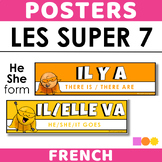 French SUPER 7 High Frequency Verbs Posters for Bulletin B