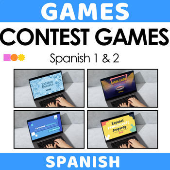 Preview of Spanish End of Year Contest Games for the last week of Spanish 1 & 2 - Revision