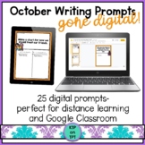 25 October Writing Prompts Gone Digital!