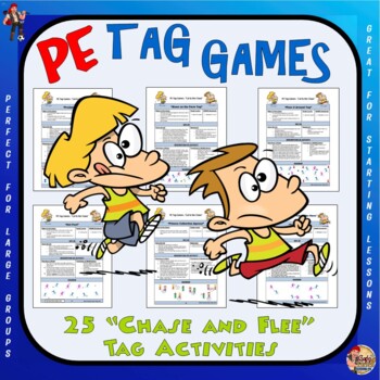 Preview of PE Tag Games- 25 “Chase and Flee” Tag Activities