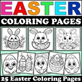 Pages Easter Coloring | Easter Egg Coloring Page | Spring 