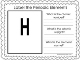 25 Periodic Elements Labeling Worksheets. Preschool-2nd Gr