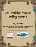 25 Printable Creative Writing Prompts