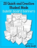 25 Quick and Creative Student Made Bulletin Board Banners
