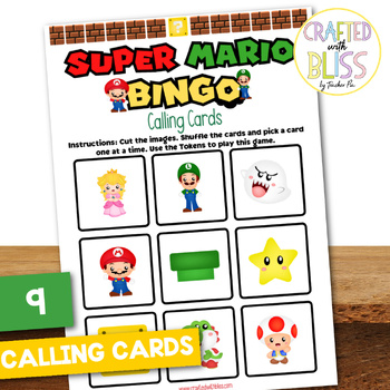 25 S u p er Ma r i o Bingo Game Printable by Crafted with Bliss by ...