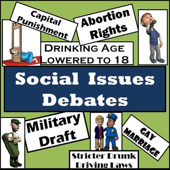 Preview of Debates - 35 Social Issues - Reading, Writing, & Speaking in Social Studies
