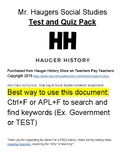 25 Social Studies Quizzes and Tests Pack Assessments Histo
