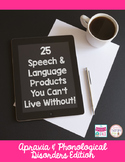25 Speech & Language Products You Can't Live Without: Apra