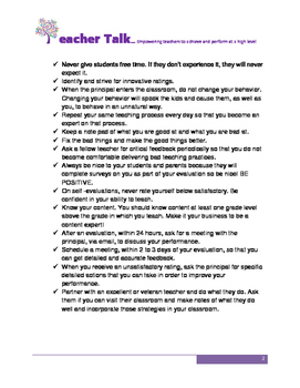 Preview of 25 Things You Should Do Before Each Teacher Evaluation