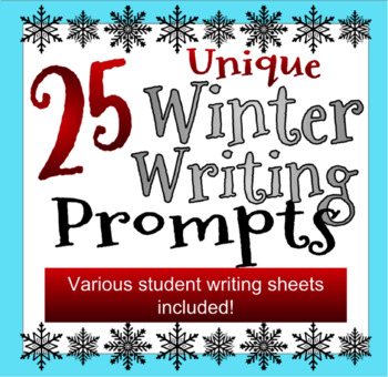 Preview of 25 Unique Winter Writing Prompts