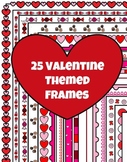 25 Valentine's Day Borders Clip Art