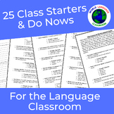 25 Warm-Up and Starter Activities for Foreign Language Class