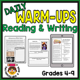 25 Warm-Ups Bell Ringers: MARCH THEMED Non-Fiction for 5th