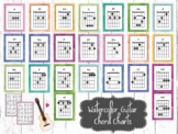 39 Watercolor Guitar Chord Wall Charts. Music Composition 