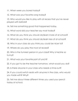 25 Ways To Ask, 'How Was Your Day Today?