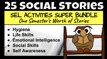 Preview of 25 SOCIAL STORY WORKBOOKS_SPECIAL EDUCATION_ EMOTIONAL REGULATION_ILS_SS