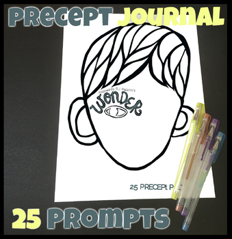 Preview of 25 "Wonder" Writing Journal Prompts like Mr. Browne's precepts Morning Work