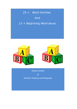 Preview of Phonics----25+ Word Family  & 15 + Initial Word Blend Lists